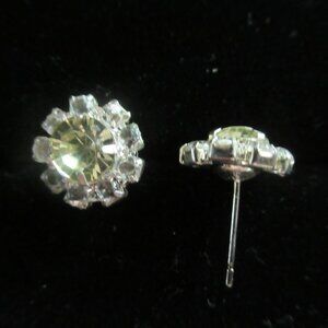 Diamante studs for pierced ears, jacket, shoes or other adornment - 1/2" round